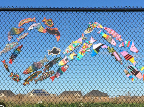 Leaves designed by students