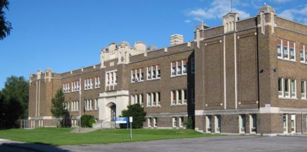 Picture of the front of York Street School